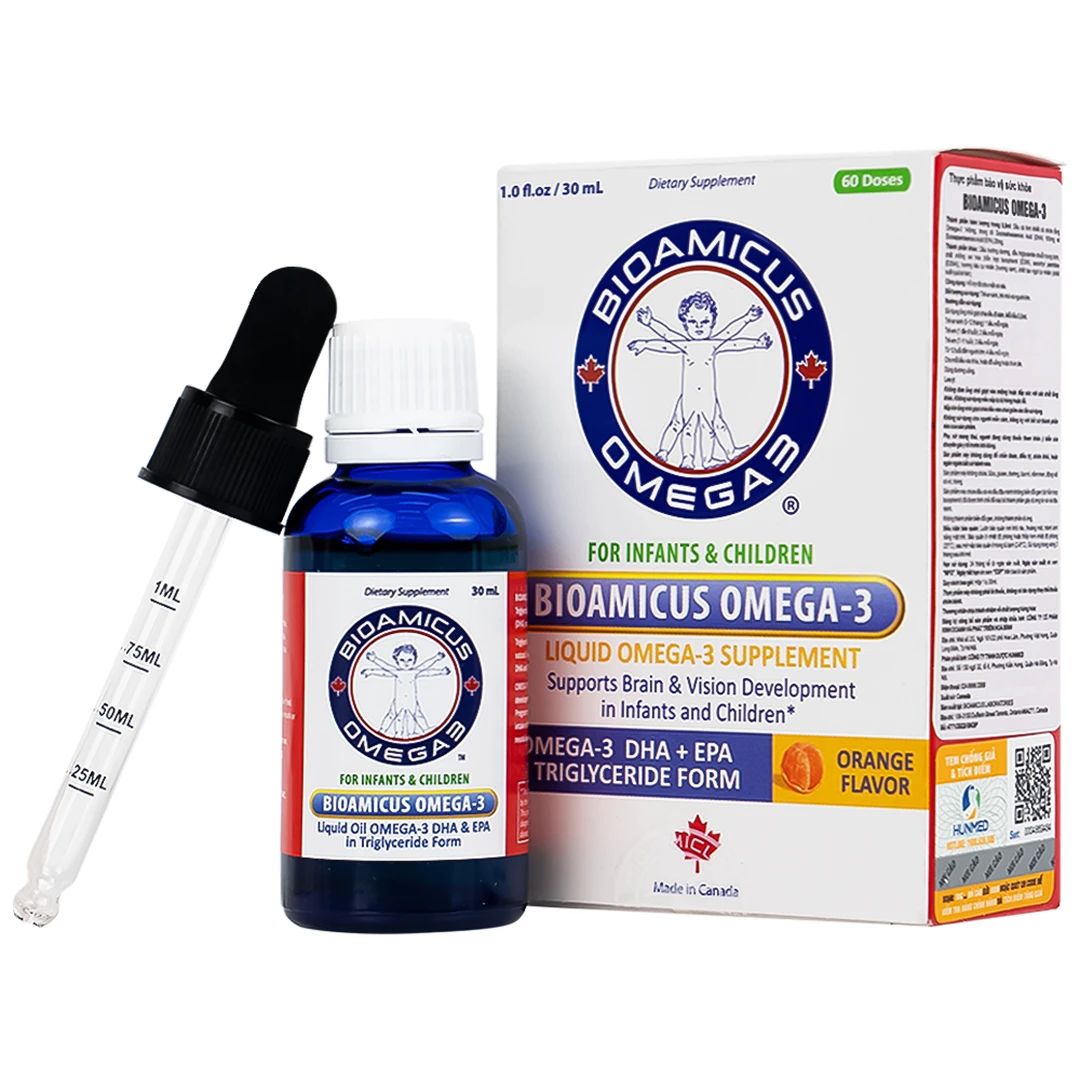  DHA BioAmicus Omega-3 Cho Bé (30ml) 