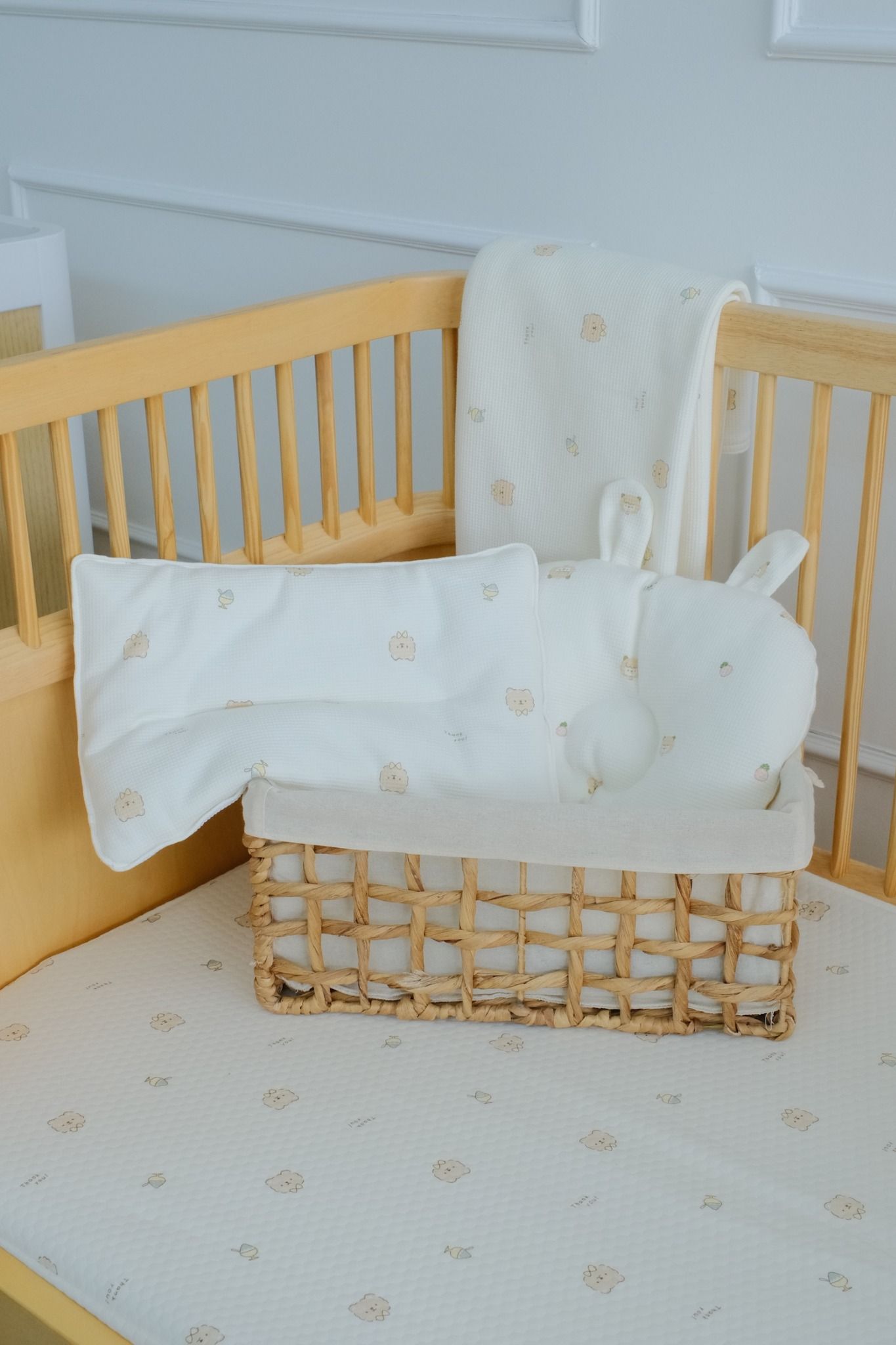  Gối Mỏng Vải Tổ Ong Cho Bé Từ Sơ Sinh HV Bedding 