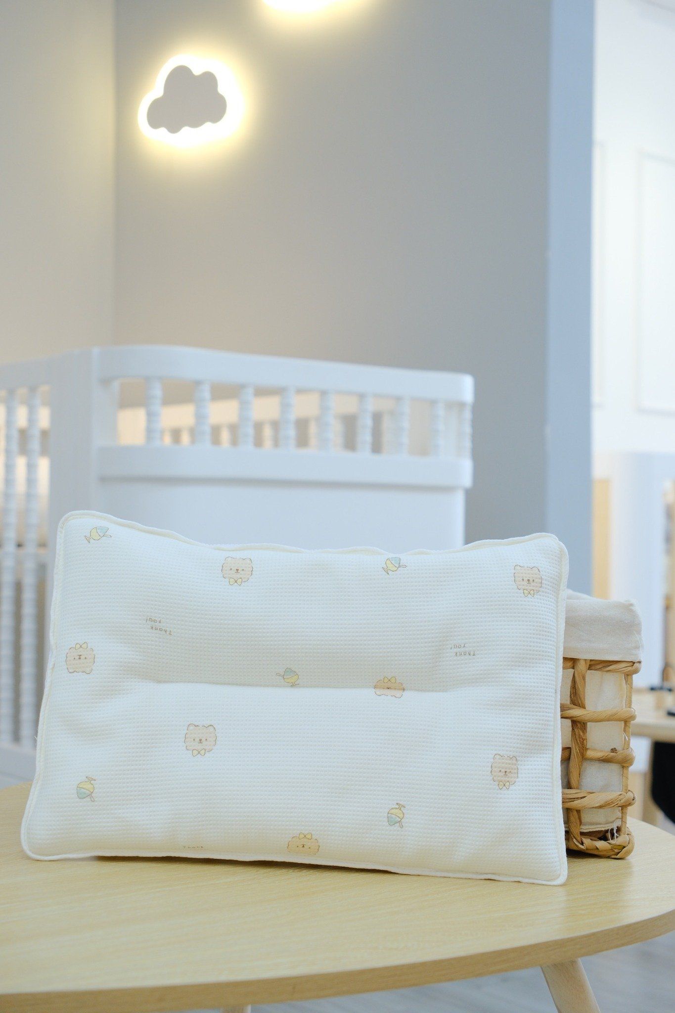  Gối Mỏng Vải Tổ Ong Cho Bé Từ Sơ Sinh HV Bedding 