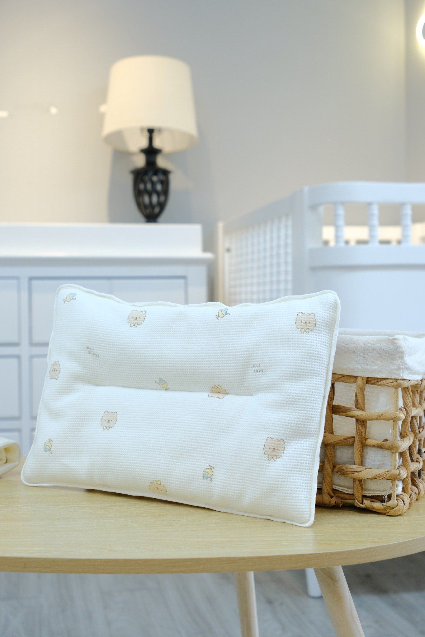  Gối Mỏng Vải Tổ Ong Cho Bé Từ Sơ Sinh HV Bedding 