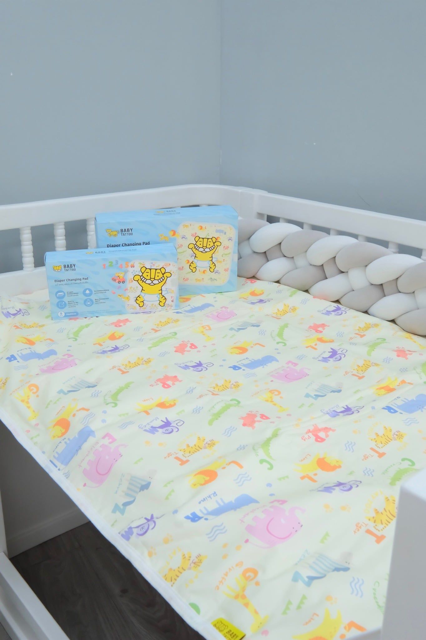  Miếng Lót Baby Tattoo Chống Thấm Thoáng Khí 3 Lớp 