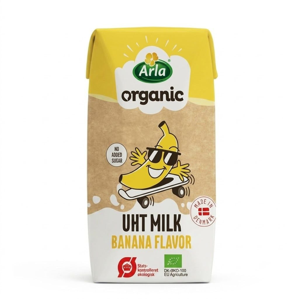  Sữa tươi hữu cơ Arla Organic vị chuối (200ml) 