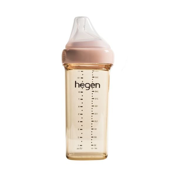  Bình sữa Hegen PPSU 330ml núm ti size số 3 trên 6 tháng 