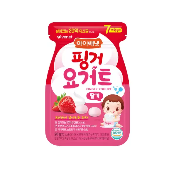  Snack Sữa Chua Sấy Khô Ivenet Bebe Cho Bé Từ 7M+ Vị Dâu 