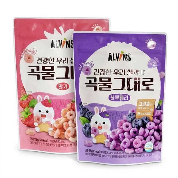  Bánh Gạo Lứt Alvins Hàn Quốc Cho Bé Từ 1 Tuổi (30g) 