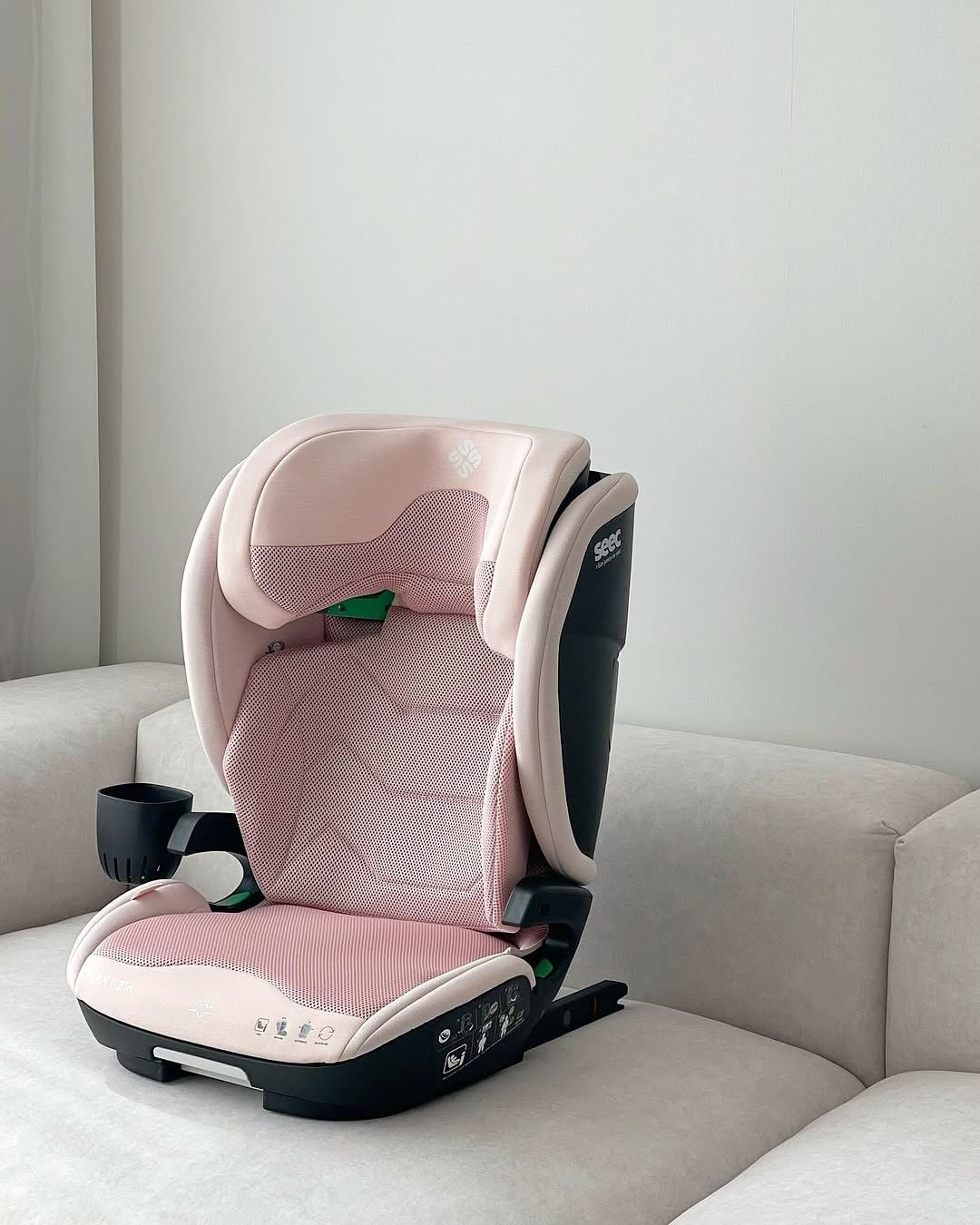  GHẾ NGỒI Ô TÔ BOOSTER SEEC MAX I-ZIN JUNIOR - MÀU HỒNG 