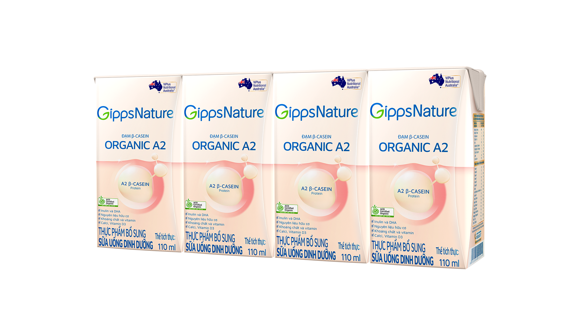  Sữa nước GippsNature Organic A2 (110ml) 