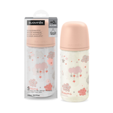  Bình Sữa Thủy Tinh Suavinex Kèm Núm Size S Cho Bé Từ 6M+ 240ml 