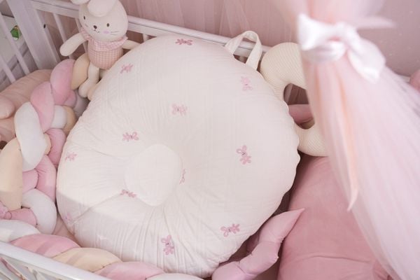  GỐI CHỐNG TRÀO NGƯỢC ROTOTO BEBE VẢI DURARON - THỎ HỒNG 