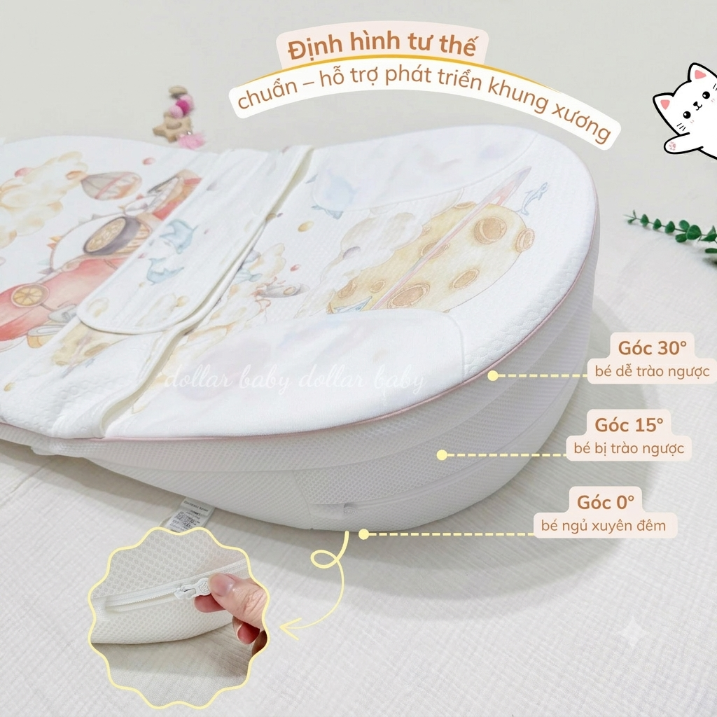  Đệm Gối Chặn (Gối Nằm Hình Dọc) Sloping Bubble Tree 