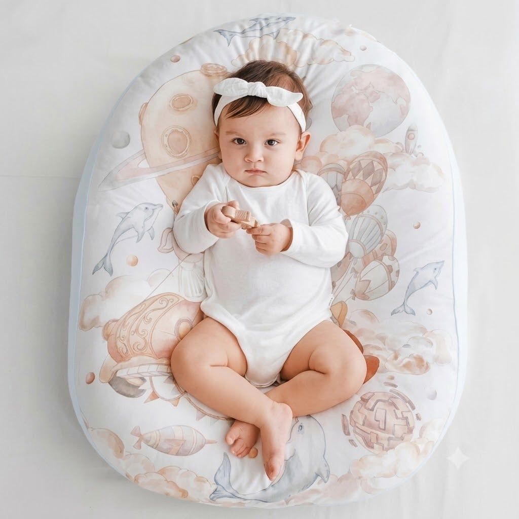  Gối Chống Trào Ngược Oval 2in1 Bubble Tree 