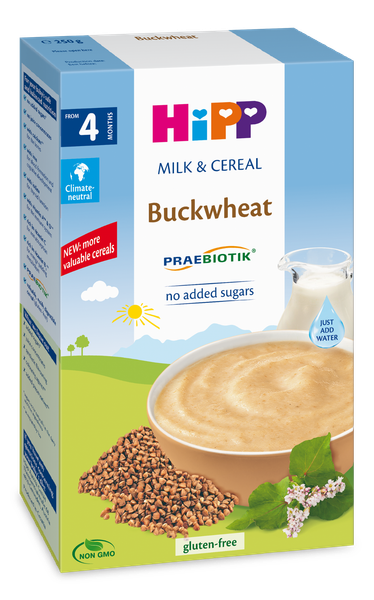  Bột sữa ăn dặm Hipp Kiều mạch 4M+ (250g) 