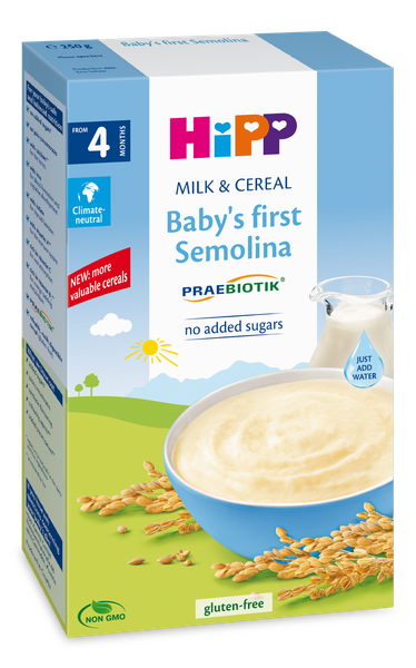  Bột sữa ăn dặm Hipp khởi đầu Semolina 4M+ (250g) 