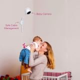  (A) Camera theo dõi - báo khóc iBaby Smart WiFi Baby Monitor M2C có thể treo tường/ gắn nôi/ để bàn 