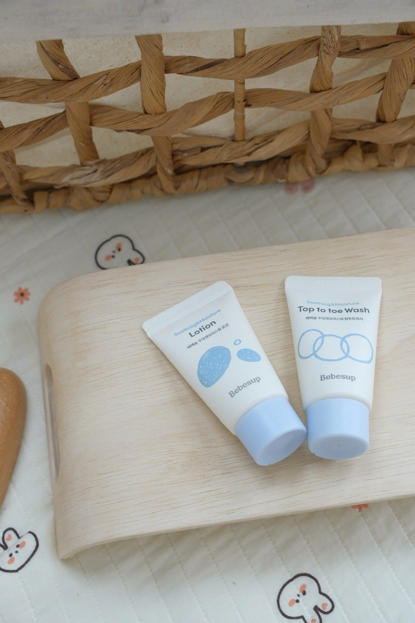  Bộ Kit Tắm Gội & Dưỡng Ẩm Da Bebesup Mini Tiện Lợi Du Lịch (20ml x 2) 