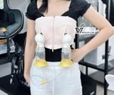  Áo hút sữa rãnh tay Simple Wishe - Màu Đen 