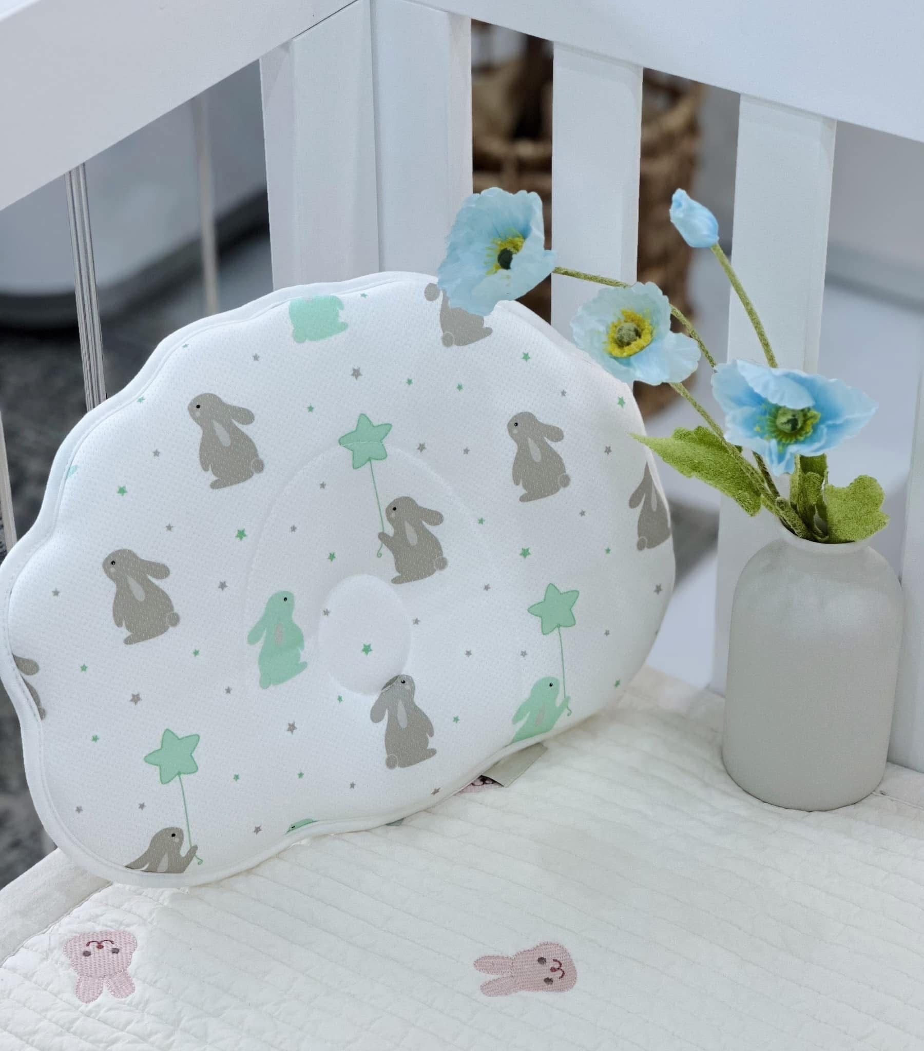  Gối Chống Bẹp Đầu Purflo Cho Bé Sơ Sinh ( 0-18M+) 