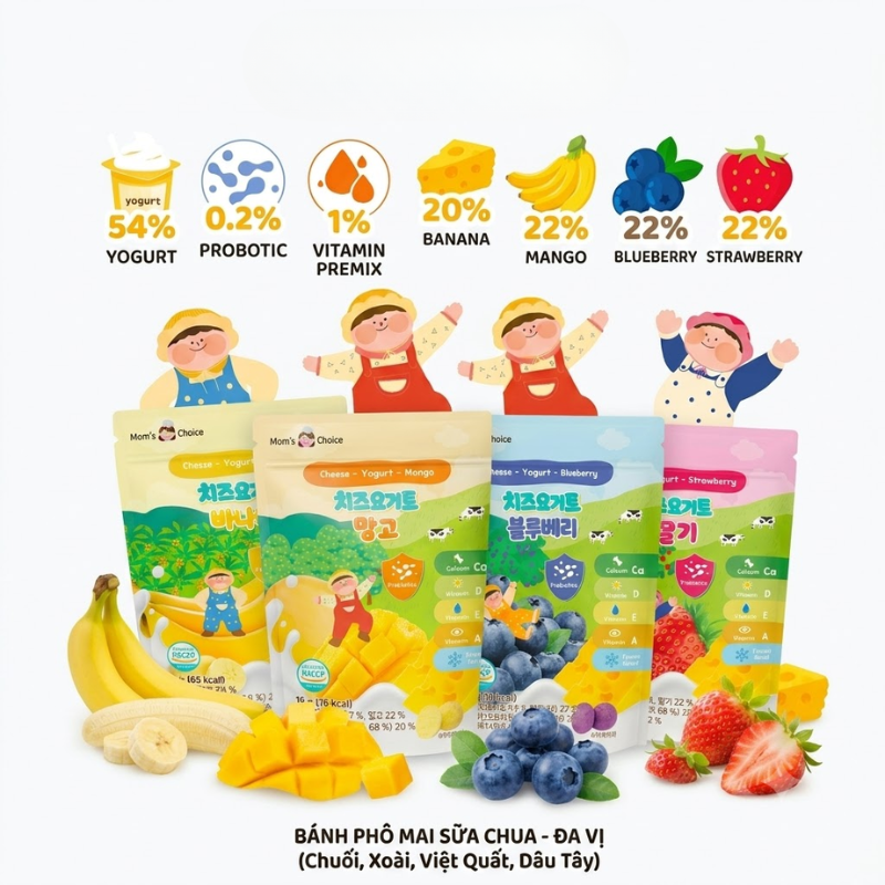  Sữa chua Phomai sấy lạnh Mom's Choice (6M+) 