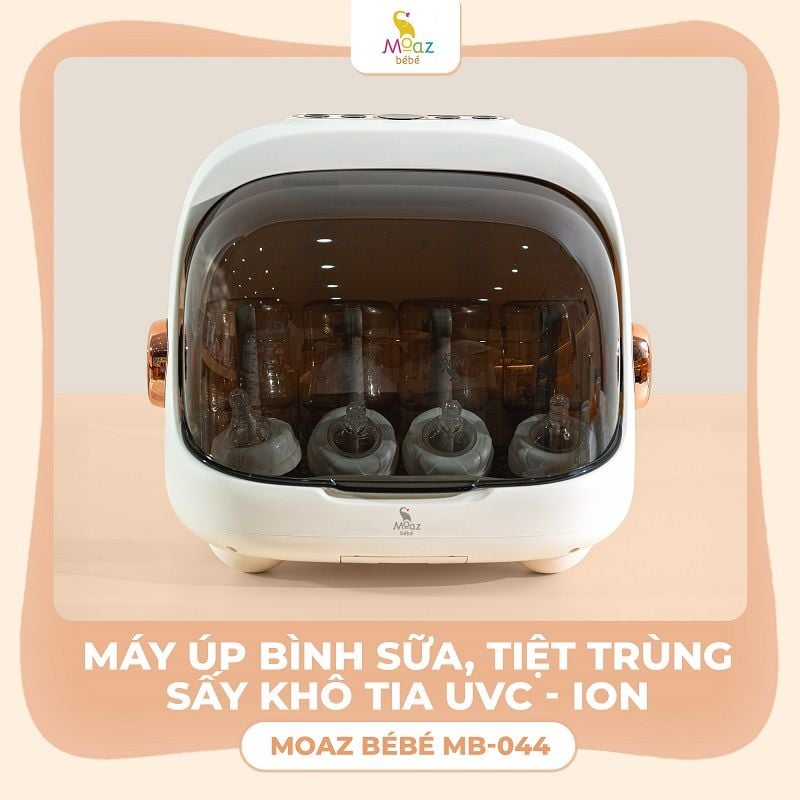  Máy úp bình sữa, tiệt trùng sấy khô tia UVC - ION Moaz BéBé MB–044 