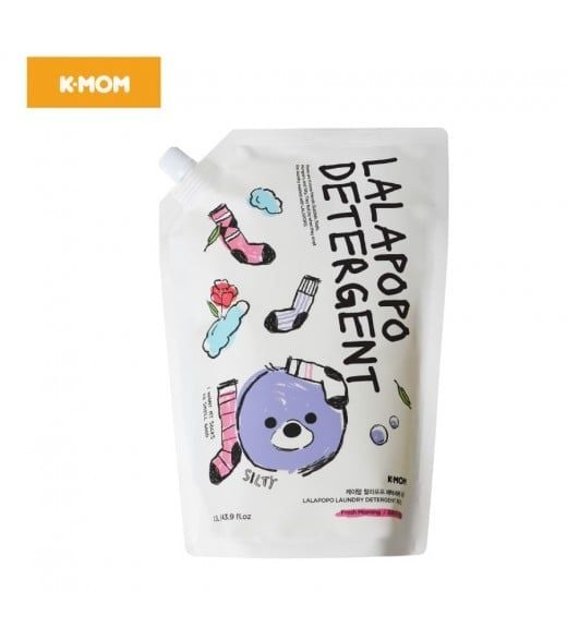  Nước Giặt Thuần Chay Lalapopo K-Mom Hàn Quốc 1300ml (DẠNG TÚI) 