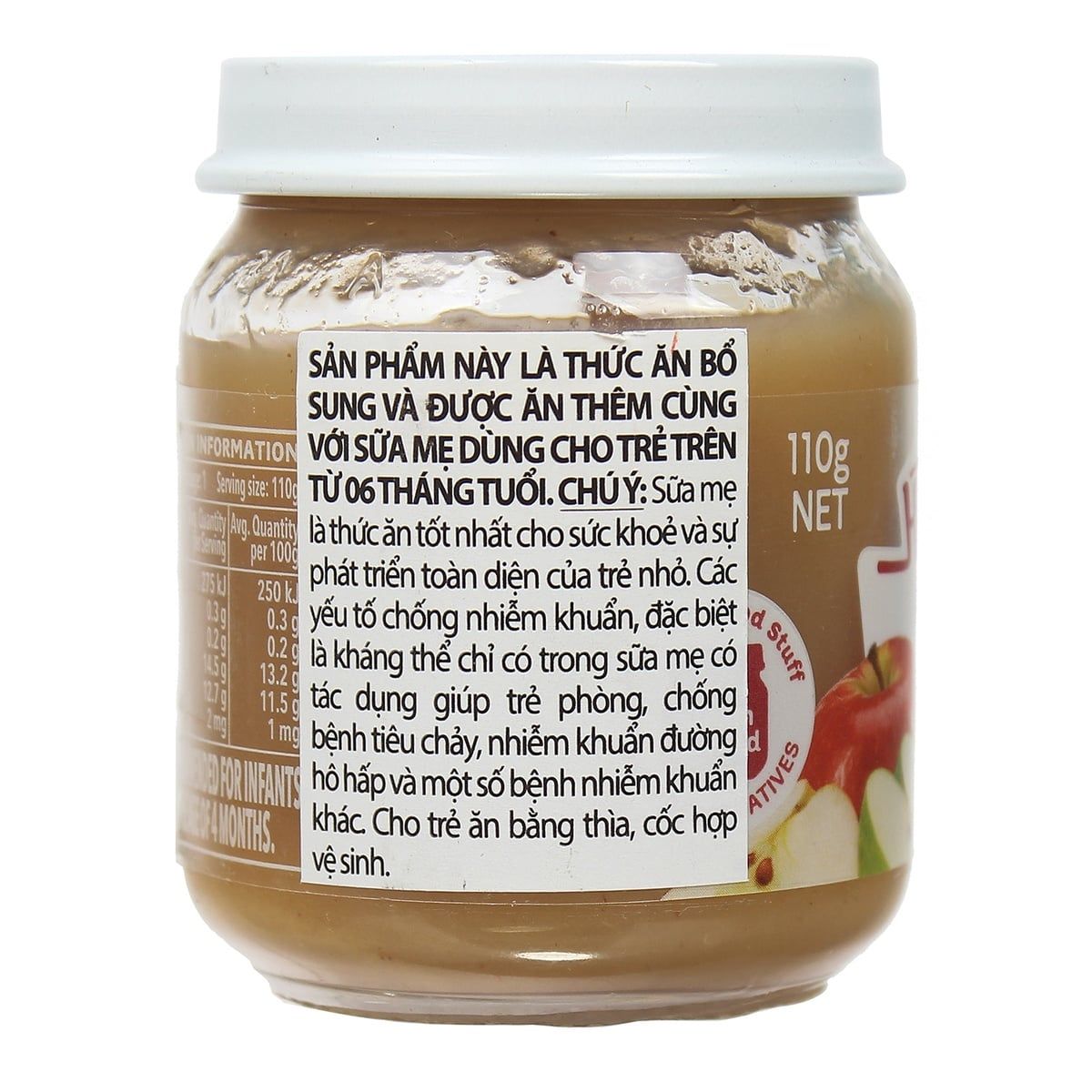  Lọ Dinh dưỡng Trái cây nghiền Heinz cho bé 4M+ (110g) 