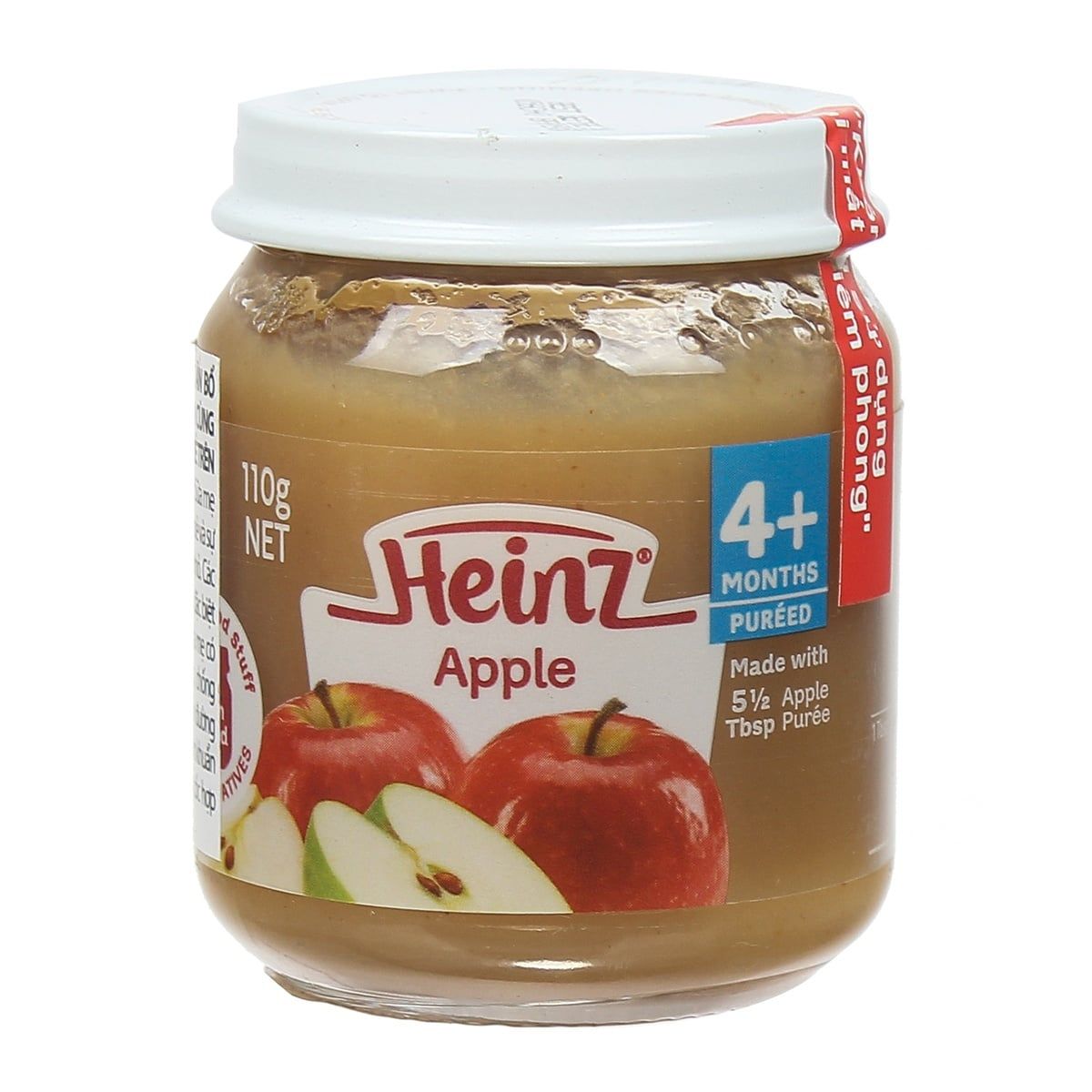  Lọ Dinh dưỡng Trái cây nghiền Heinz cho bé 4M+ (110g) 