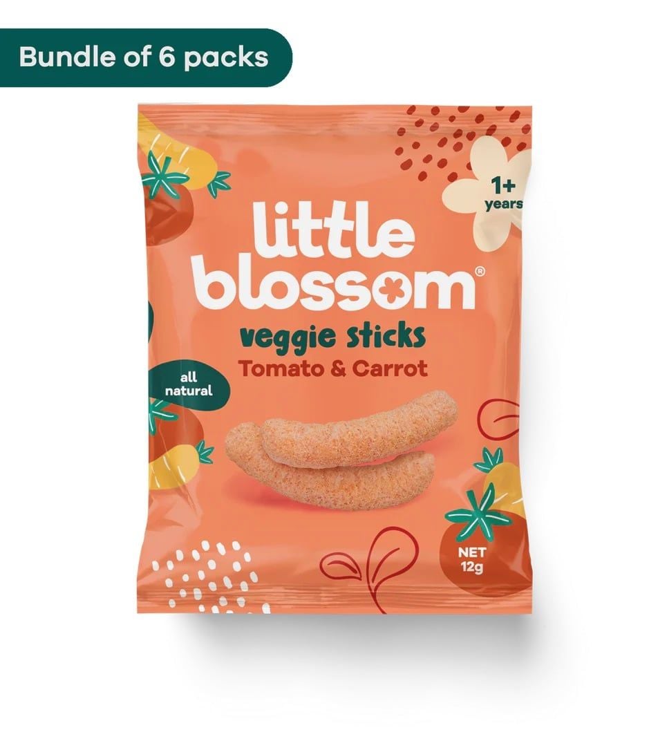 Bánh que rau củ Little Blossom Fruity & Veggie Sticks 12g 
