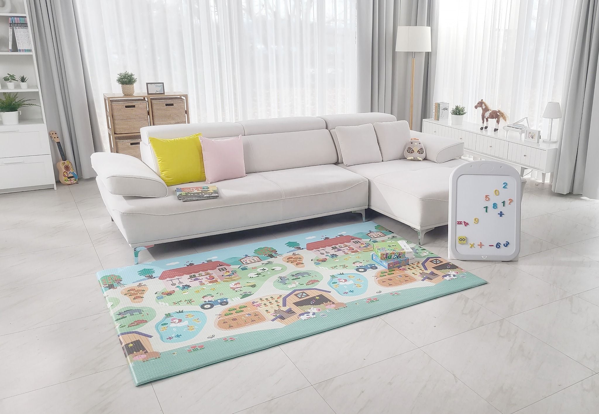  Thảm chơi cao cấp có âm thanh cho bé Dwinguler (kèm bút) - Farm House 