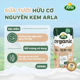  Sữa Tươi Hữu Cơ Arla Nguyên Kem 