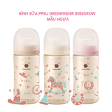  Bình sữa PPSU Greenfinger Bebegrow Mẫu ngựa 