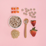  Bánh ăn dặm Little Blossom Organic Brown Rice Puffs vị Dâu (gói 4g) 