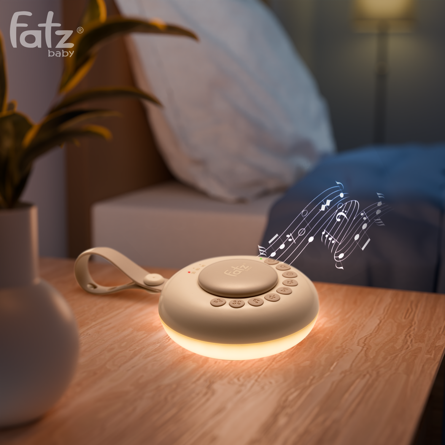  Máy phát tiếng ồn trắng có đèn ngủ cho bé Fatzbaby Calm 1 