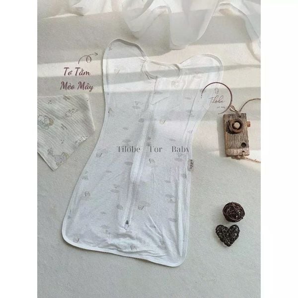  Nhộng Chũn Thông Hơi Cotton Tilobe Siêu Mỏng Mềm Mịn Cho Bé 