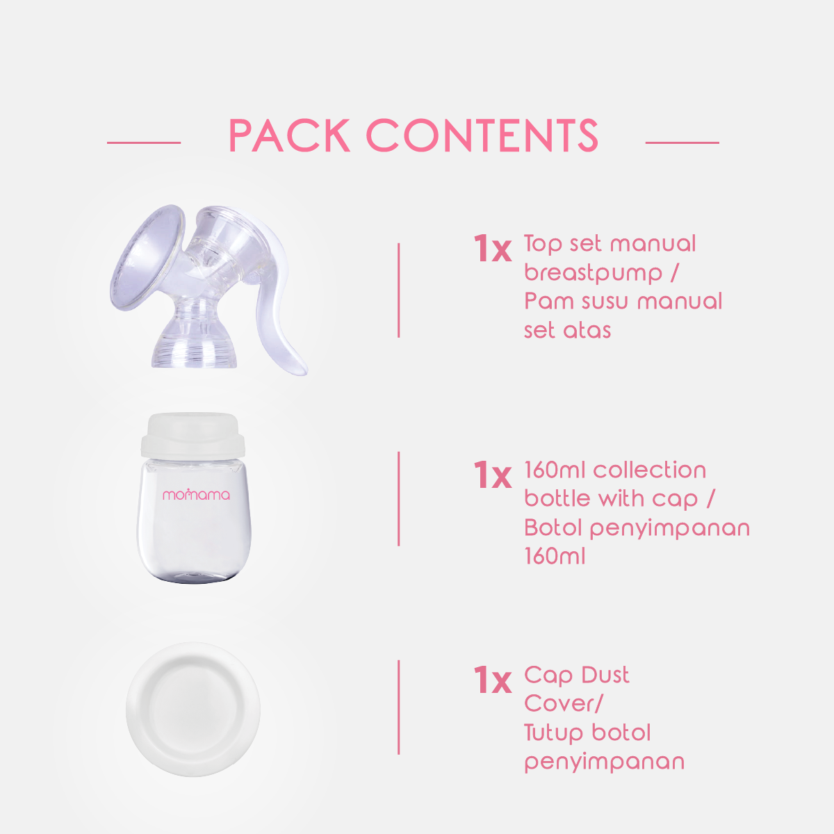  Máy Hút Sữa Bằng Tay Momama Comfy Manual Breast Pump 