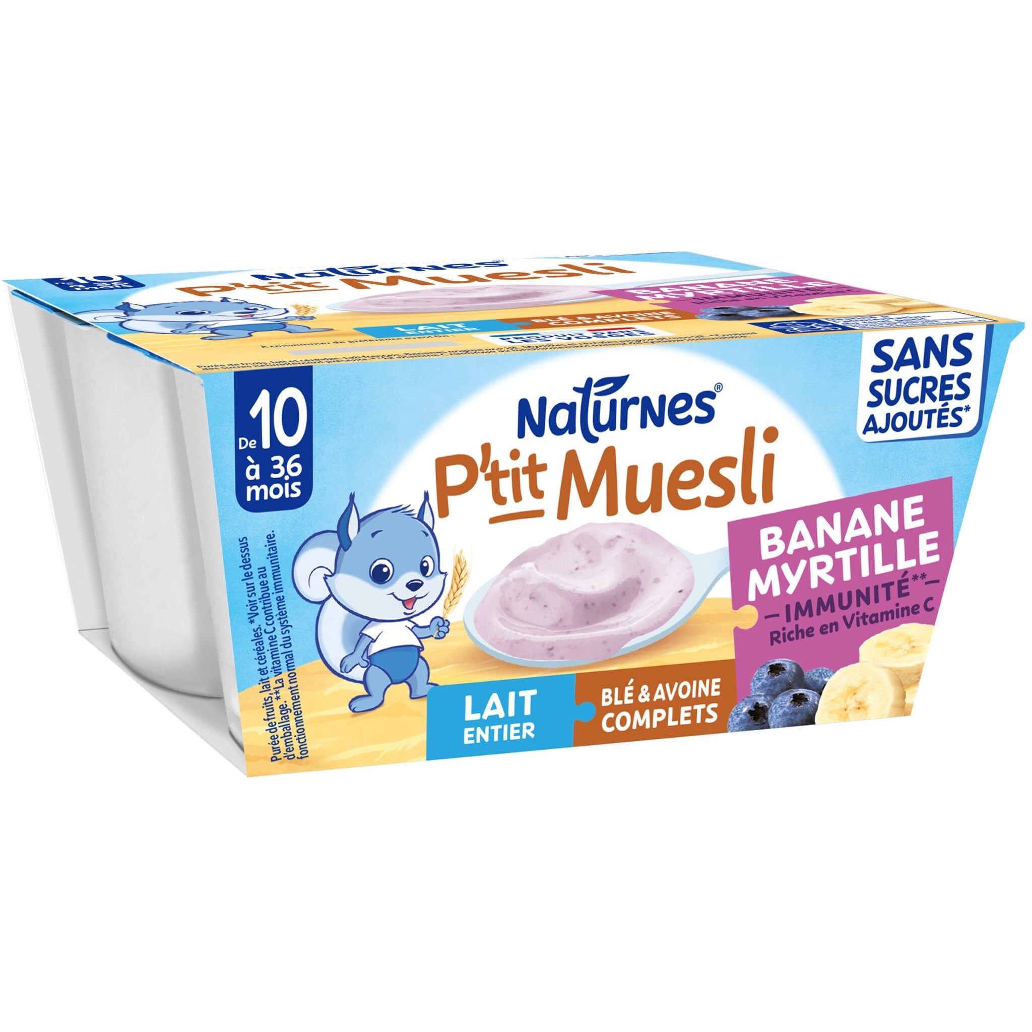  Váng Sữa Yến Mạch Nestle P’tit Muesli Nội Địa Pháp Cho Bé Từ 10 Tháng (A) 