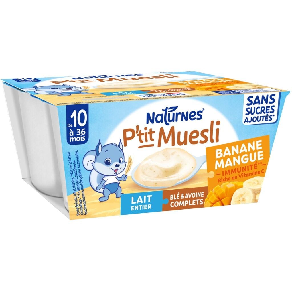  Váng Sữa Yến Mạch Nestle P’tit Muesli Nội Địa Pháp Cho Bé Từ 10 Tháng (A) 