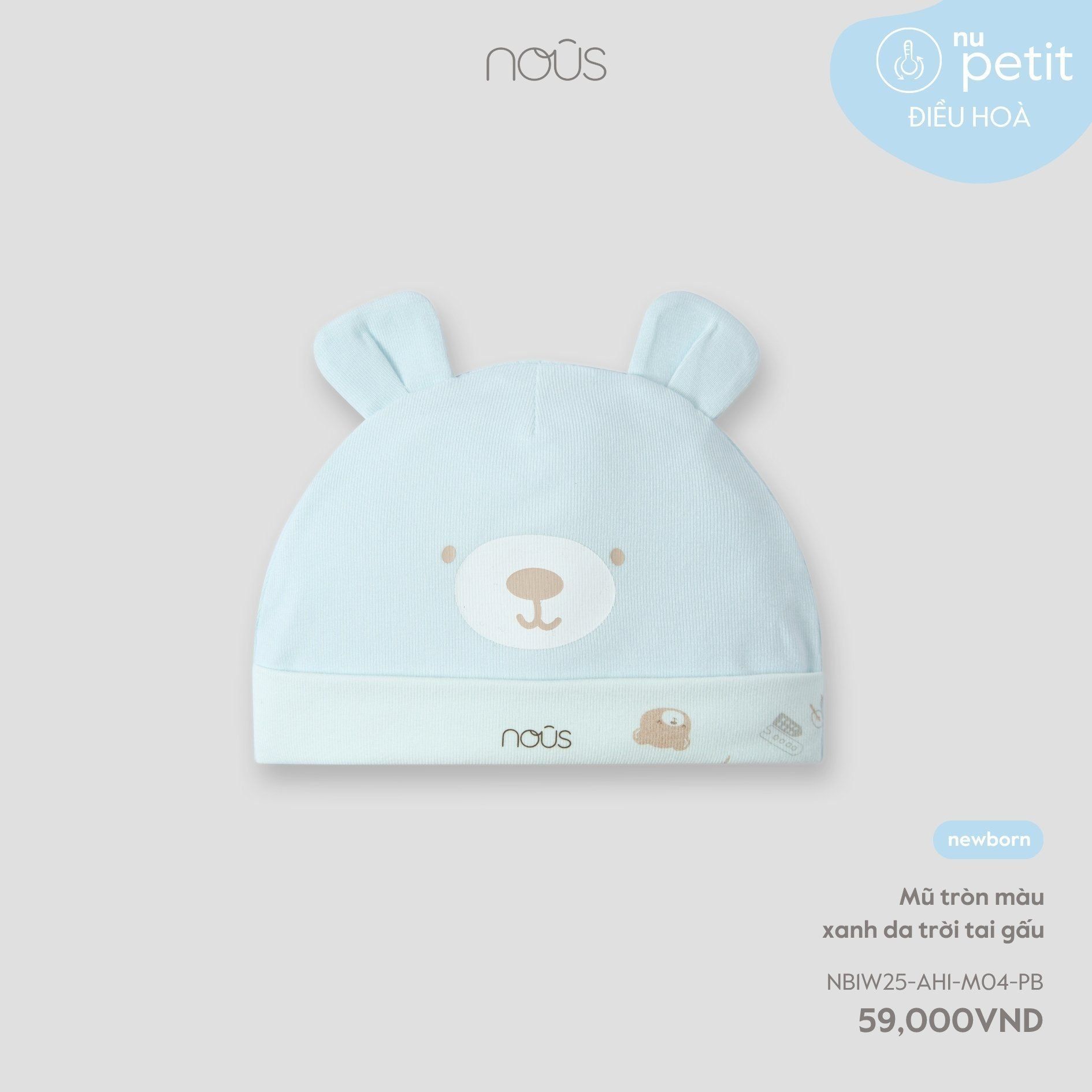  Mũ Cho Bé Sơ Sinh Nous 