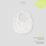  Yếm tròn bamboo Nous họa tiết thỏ hồng 