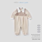  Bộ liền dài Nous không tất cổ vuông màu nâu 