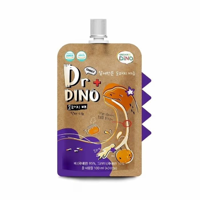  Nước ép lê, rễ hoa chuông đen nguyên chất Dr Dino 100ml 