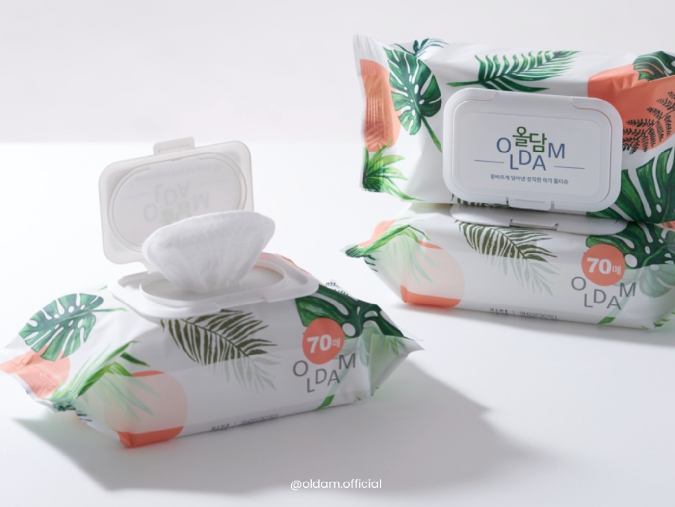  Khăn ướt Oldam Hàn Quốc (70 tờ) 