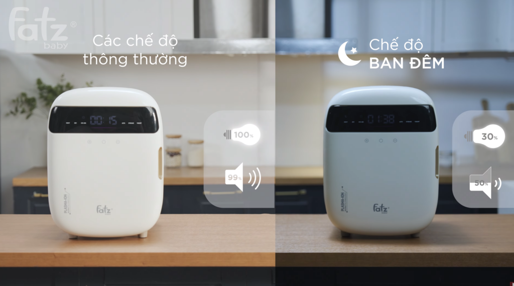  Máy tiệt trùng sấy khô khử mùi UVC-LED công nghệ Nano Plasma Ion Fatzbaby Plasmax 3 