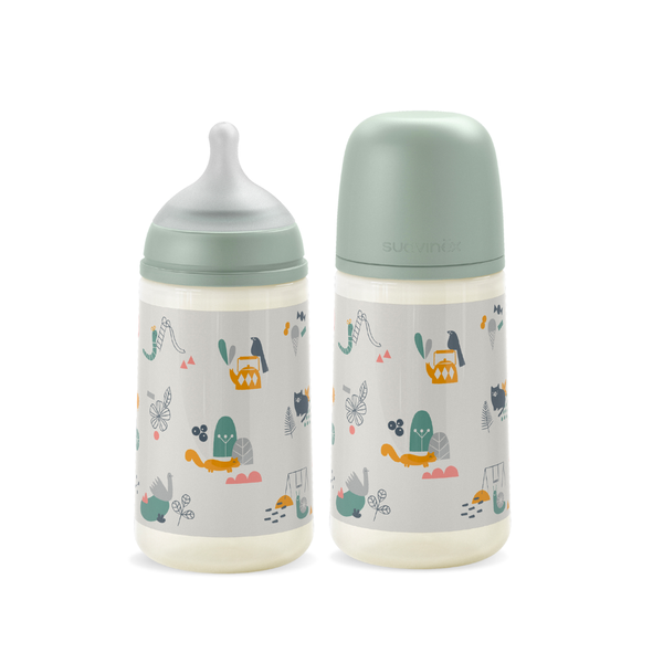  Bình Sữa PP Suavinex Kèm Núm Size M Cho Bé Từ 3M+ 270ml 