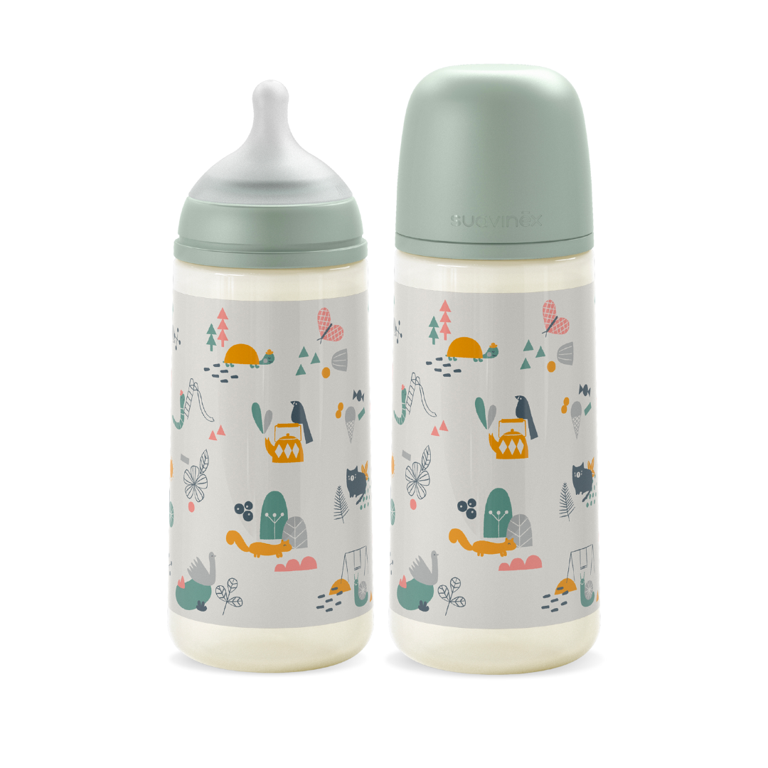  Bình Sữa PP Suavinex Kèm Núm Size L Cho Bé Từ 6M+ 360ml 