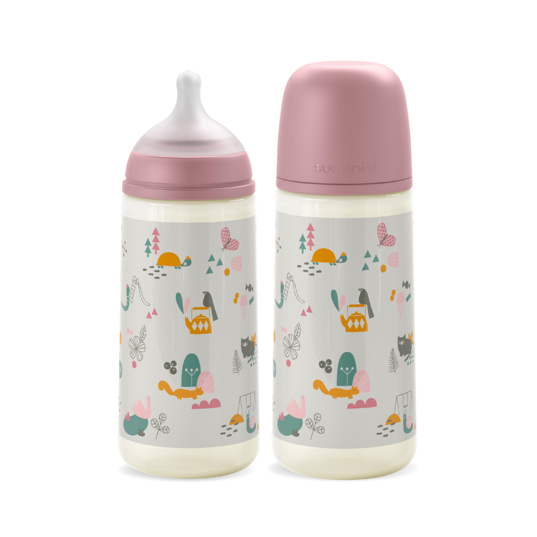  Bình Sữa PP Suavinex Kèm Núm Size L Cho Bé Từ 6M+ 360ml 