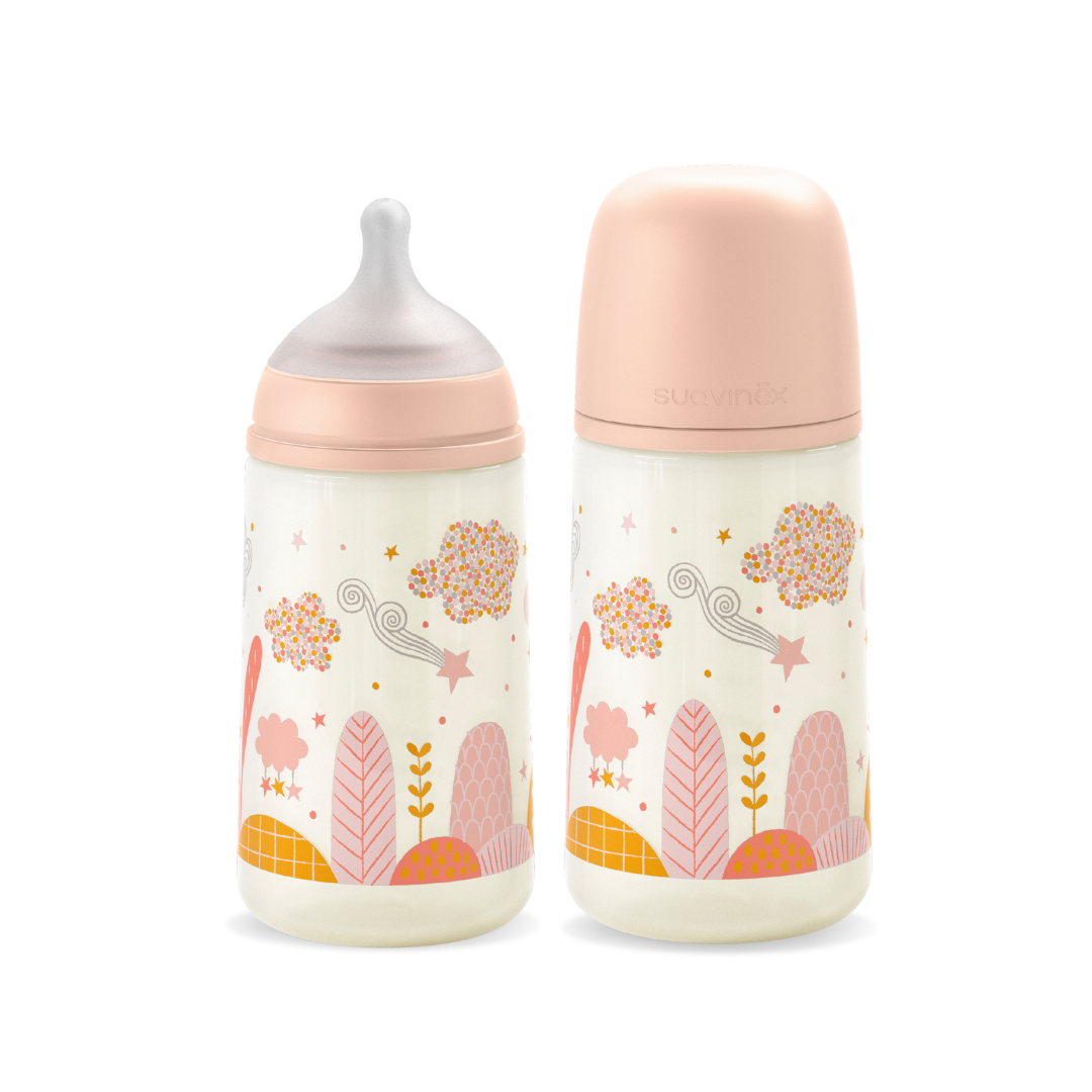  Bình Sữa PP Suavinex Kèm Núm Size M Cho Bé Từ 3M+ 270ml 
