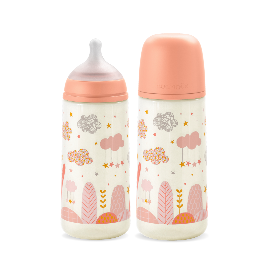  Bình Sữa PP Suavinex Kèm Núm Size L Cho Bé Từ 6M+ 360ml 