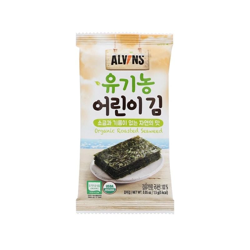  Rong biển hữu cơ tách muối Alvins cho bé từ 6M+ (15g) 
