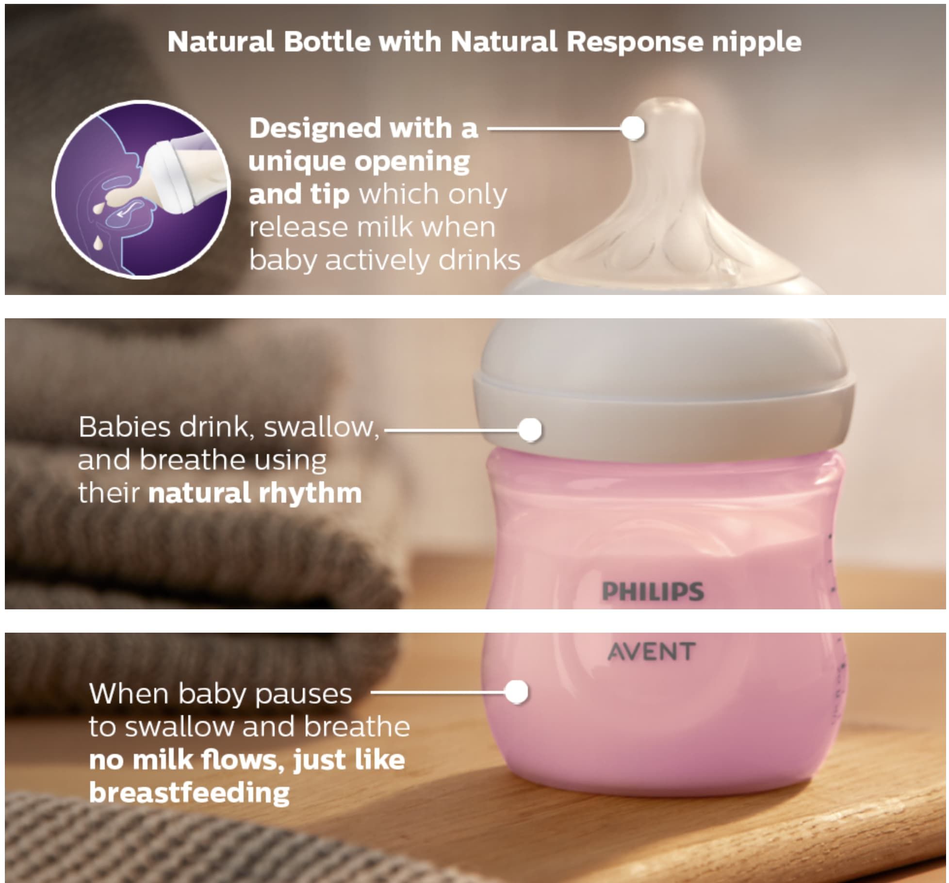  Bình sữa Philips Avent mô phỏng tự nhiên 125ml SCY900/01 