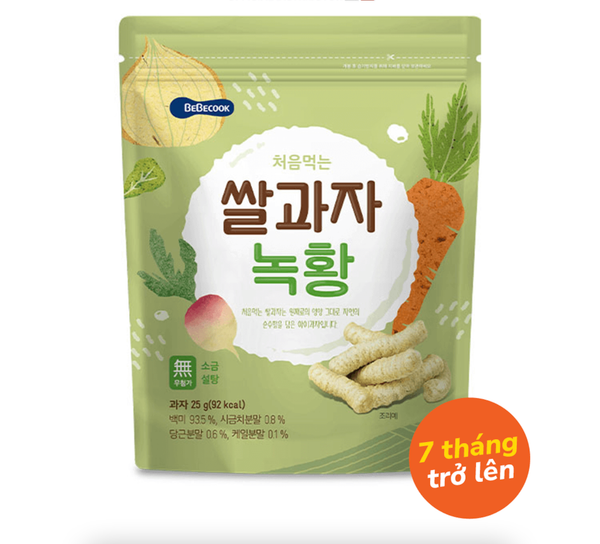  Bánh Gạo Que Bebecook  - Vị Rau Củ 25g 